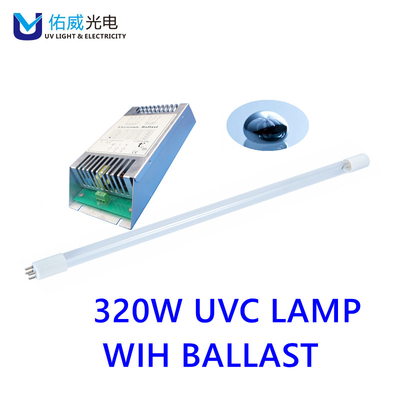 गिट्टी उच्च तापमान कार्य पर्यावरण G13 के साथ 320w UVC लाइट