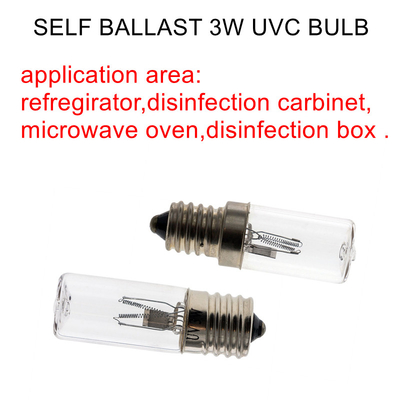 0.29A मजबूत UVC लाइट बल्ब 4W सेल्फ बैलास्ट UV ओजोन कीटाणुनाशक लैंप
